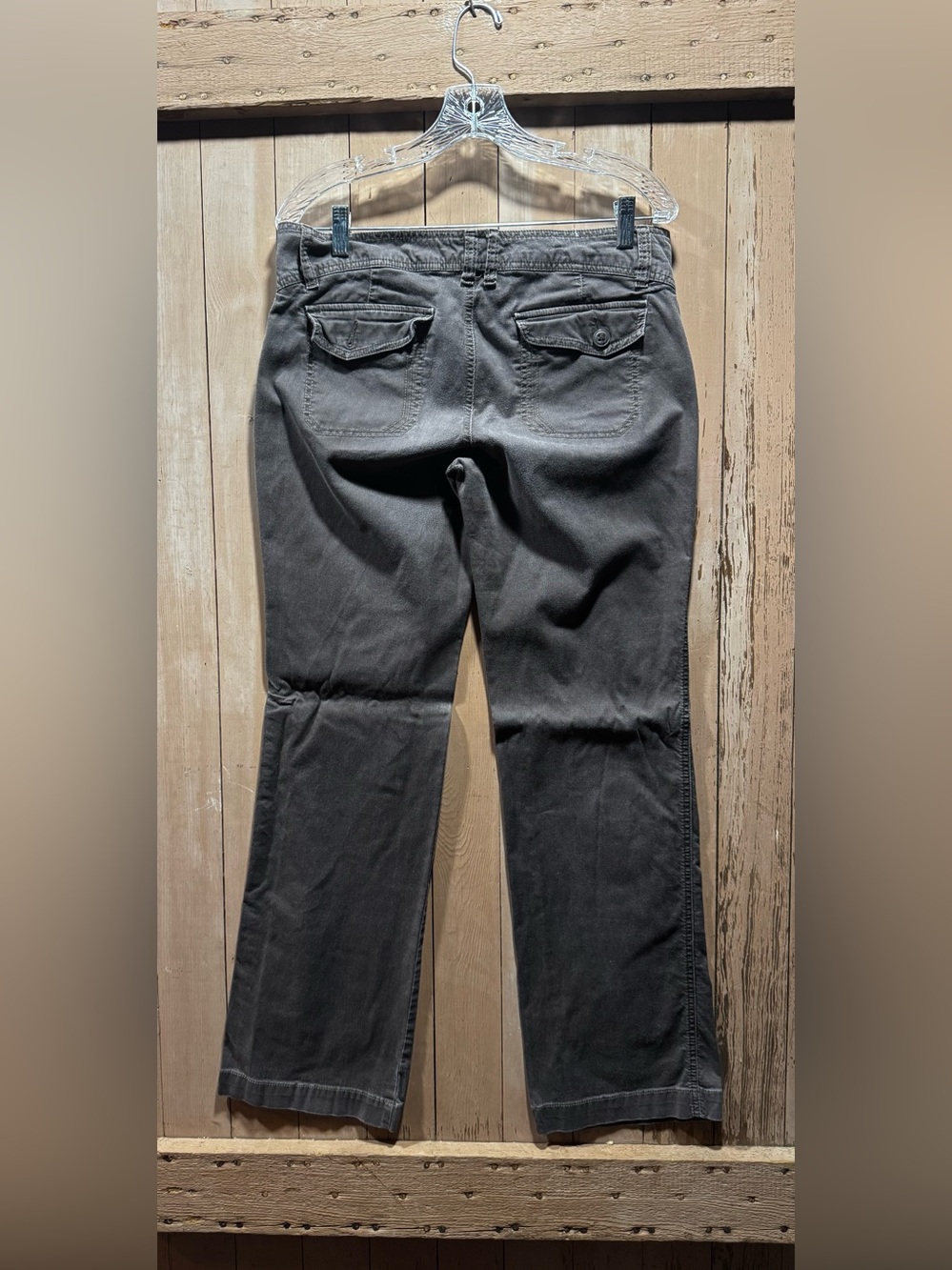 Vintage Old Navy Brown Mid-Low Rise Boot Cut Corded Twill Pants